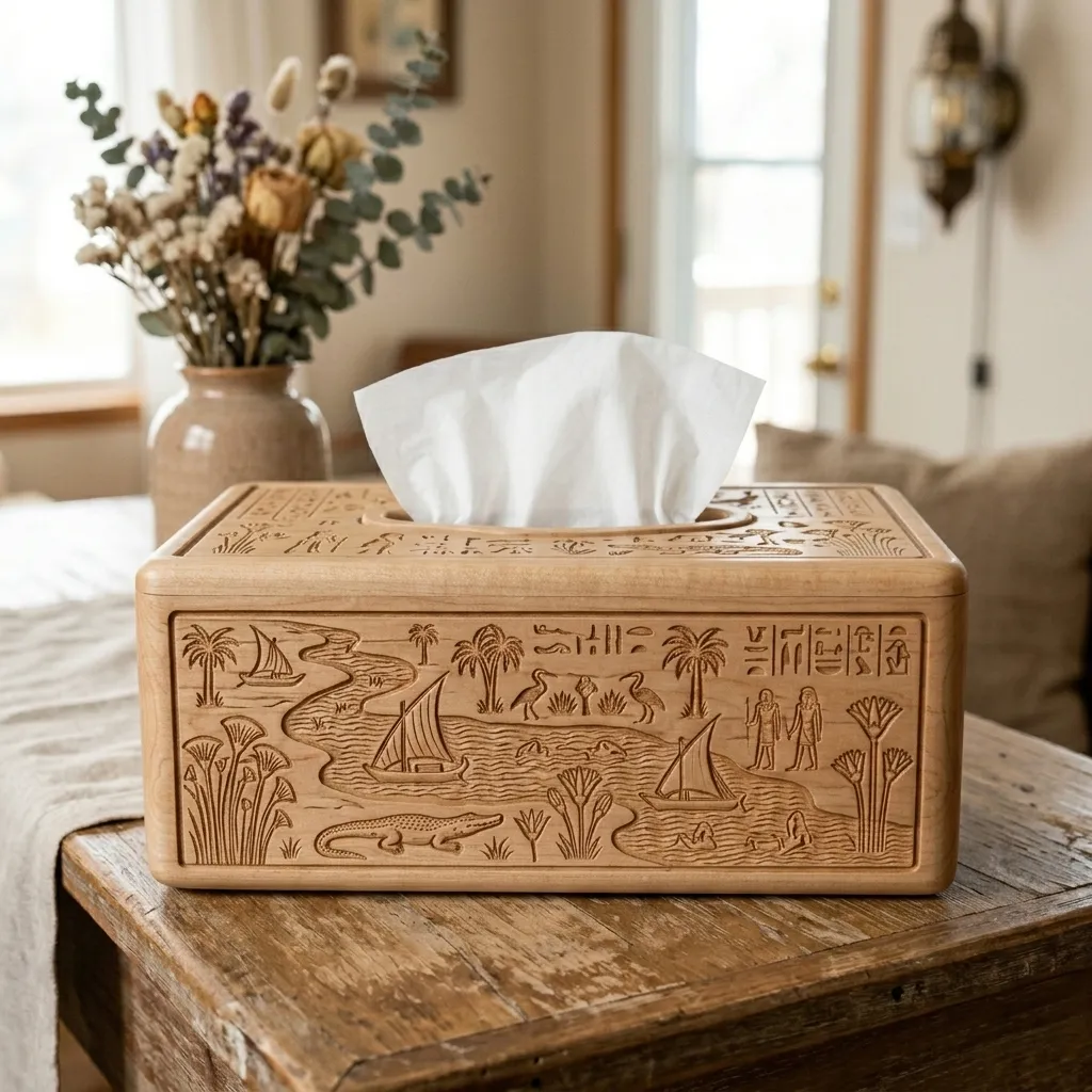 Wooden Tissue Box Cover Petronas Twin Towers Home Decor