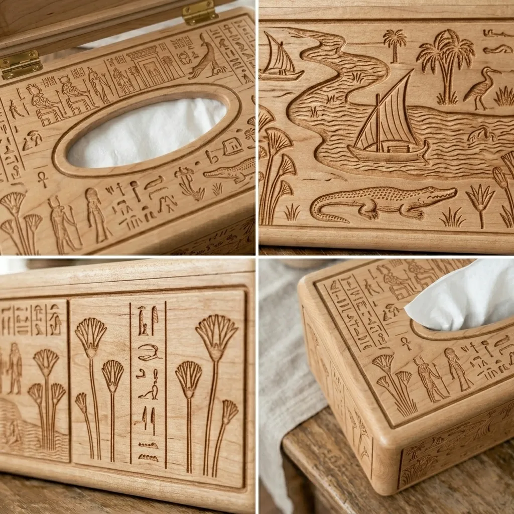 Wooden Tissue Box Cover Petronas Twin Towers Home Decor - Image 4